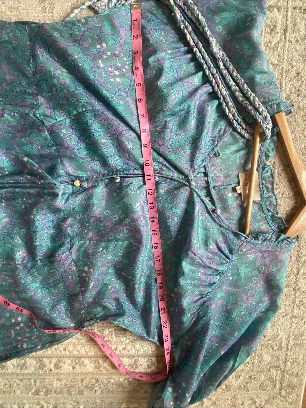 Hannah Artwear Silk Blue Maxi Dress - Picture 5 of 10